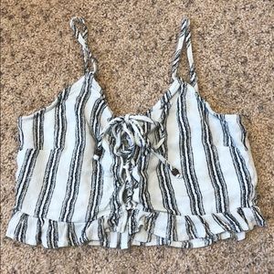 Stripped Crop Top